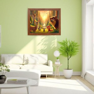 AI Funny Polar bear Art Picture for Kids - 12x16 inches, Brown Color - Perfect Wall Decor for Children's Room AI Funny Polar bear Art Picture for Kids - 12x16 inches, Brown Color - Perfect Wall Decor for Children's Room