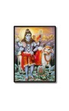 Shiva Laminated Photo - 5x7 Inches, Divine Blessings for Home & Office and Temple Decoration