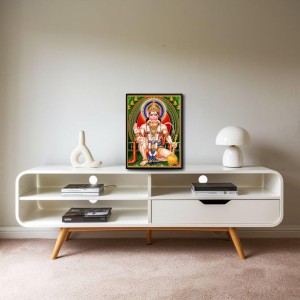 Sri Hanuman Laminated Photo - 9x11 Inches, Divine Blessings for Home & Office and Temple Decoration