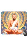 Customized Ramakrishna Paramahamsa Picture Sublimation Mouse Pad | 8 X 7.5 Inch | Smooth Cloth Surface | Non-Slip Rubber Base | Personalized Mousepad for Laptop & Desktop (F17079)