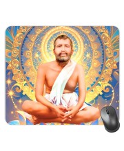 Customized Ramakrishna Paramahamsa Picture Sublimation Mouse Pad | 8 X 7.5 Inch | Smooth Cloth Surface | Non-Slip Rubber Base | Personalized Mousepad for Laptop & Desktop (F17079)