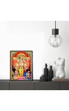 Krishna Roopa to Arjuna in Mahabharata Laminated Photo - 13x15 Inches, Divine Blessings for Home & Office and Temple Decoration
