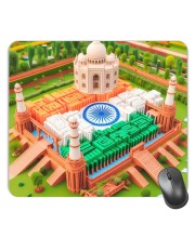 Customized Beautiful India View Picture Sublimation Mouse Pad | 8 X 7.5 Inch | Smooth Cloth Surface | Non-Slip Rubber Base | Personalized Mousepad for Laptop & Desktop (F17391)