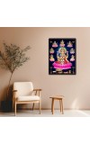 AshtaLakshmi Laminated Photo - 11x13 Inches, Divine Blessings for Home & Office and Temple Decoration