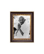 Mahatma Gandhi Digital Print Photo 6.7x8.7 inches - Vibrant Religious Wall Art for Home, Office and Temple Decor.