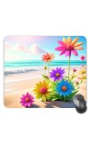 Customized Beautiful Flowers Picture Sublimation Mouse Pad | 8 X 7.5 Inch | Smooth Cloth Surface | Non-Slip Rubber Base | Personalized Mousepad for Laptop & Desktop (F17217)