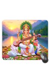 Customized Lord Ganesha Picture Sublimation Mouse Pad | 8 X 7.5 Inch | Smooth Cloth Surface | Non-Slip Rubber Base | Personalized Mousepad for Laptop & Desktop (F16989)