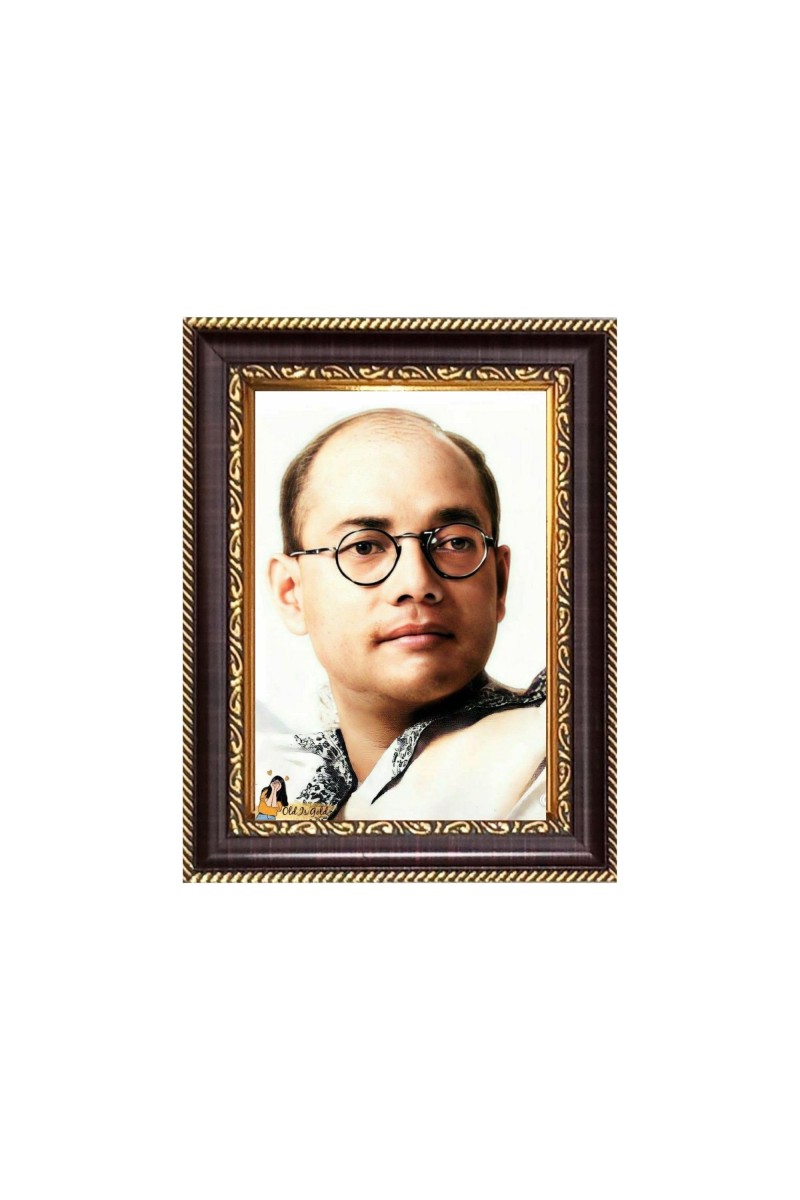 Sri Netaji Subhas Chandra Basu Digital Print Photo 6.7x8.7 inches - Vibrant Religious Wall Art for Home or Office Decor.