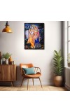 Radha Krishna Laminated Photo - 5x7 Inches, Divine Blessings for Home & Office and Temple Decoration
