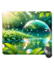 Customized Nature Bubble Picture Sublimation Mouse Pad | 8 X 7.5 Inch | Smooth Cloth Surface | Non-Slip Rubber Base | Personalized Mousepad for Laptop & Desktop (F17066)