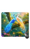 Customized Beautiful Peacock Picture Sublimation Mouse Pad | 8 X 7.5 Inch | Smooth Cloth Surface | Non-Slip Rubber Base | Personalized Mousepad for Laptop & Desktop (F17314)