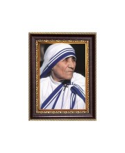 Mother Teresa Digital Print Photo 6.7x8.7 inches - Vibrant Religious Wall Art for Home, Office and Temple Decor.
