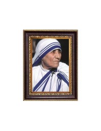 Mother Teresa Digital Print Photo 6.7x8.7 inches - Vibrant Religious Wall Art for Home, Office and Temple Decor.