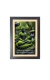 Buddha & His Famous Quote Photo Frame - Brown Frame, 11x15 Inches, Perfect for Office & Wall Decoration, Ideal Gift