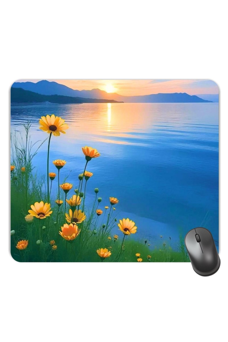 Customized Beautiful View Picture Sublimation Mouse Pad | 8 X 7.5 Inch | Smooth Cloth Surface | Non-Slip Rubber Base | Personalized Mousepad for Laptop & Desktop (F17247)