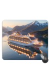 Customized Luxurious Cruise Picture Sublimation Mouse Pad | 8 X 7.5 Inch | Smooth Cloth Surface | Non-Slip Rubber Base | Personalized Mousepad for Laptop & Desktop (F17165)