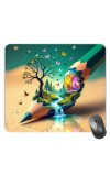 Customized Beautiful Art View Picture Sublimation Mouse Pad | 8 X 7.5 Inch | Smooth Cloth Surface | Non-Slip Rubber Base | Personalized Mousepad for Laptop & Desktop (F17430)