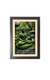 Buddha & His Famous Quote Photo Frame - Brown Frame, 11x15 Inches, Perfect for Office & Wall Decoration, Ideal Gift