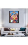 Shiva Family Laminated Photo - 5x7 Inches, Divine Blessings for Home & Office and Temple Decoration