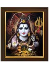Lord Shiva Sankar Mahakal Photo Frame For wall Mount or Tabletop (10x12 inches, Glass), Religous Photo For Home Decor