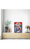 Kaaliya naag With Krishna Laminated Photo - 5x7 Inches, Divine Blessings for Home & Office and Temple Decoration