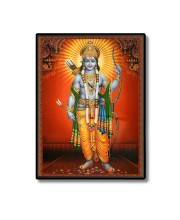 Ram Laminated Photo - 9x11 Inches, Divine Blessings for Home & Office and Temple Decoration