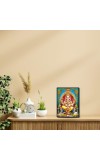 Ganesh Laminated Photo - 5x7 Inches, Divine Blessings for Home & Office and Temple Decoration