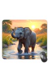 Customized Beautiful Lion Picture Sublimation Mouse Pad | 8 X 7.5 Inch | Smooth Cloth Surface | Non-Slip Rubber Base | Personalized Mousepad for Laptop & Desktop (F17286)