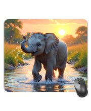 Customized Beautiful Lion Picture Sublimation Mouse Pad | 8 X 7.5 Inch | Smooth Cloth Surface | Non-Slip Rubber Base | Personalized Mousepad for Laptop & Desktop (F17286)