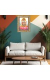 Lord Brahma Digital Print Photo 10.7x12.7 inches (I6059) - Vibrant Religious Wall Art for Home or Office Decor.