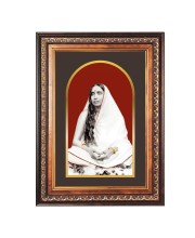 Sri Maa Sarada Devi Color Photo 10x14 Inch - Vibrant Religious Wall Art for Home or Office Decor.