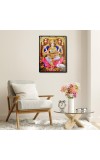 Saraswati Laminated Photo - 5x7 Inches, Divine Blessings for Home & Office and Temple Decoration