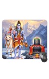 Customized Lord Shiva Picture Sublimation Mouse Pad | 8 X 7.5 Inch | Smooth Cloth Surface | Non-Slip Rubber Base | Personalized Mousepad for Laptop & Desktop (F17015)