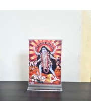 HiTechMart Maa Kali Acrylic Photo Frame, Hindu God Idol Picture for Home, Office and Mandir, Decorative Frame for Pooja and Gifting