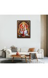 Saraswati Laminated Photo - 5x7 Inches, Divine Blessings for Home & Office and Temple Decoration