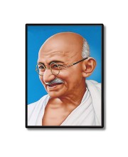Mahatma Gandhi Laminated Photo (11x13 Inches Without glass) Divine Blessings for Table and Walls,Home & Office and Temple Decoration
