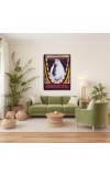 Ma Sarada Laminated Photo - 7x9 Inches, Divine Blessings for Home & Office and Temple Decoration