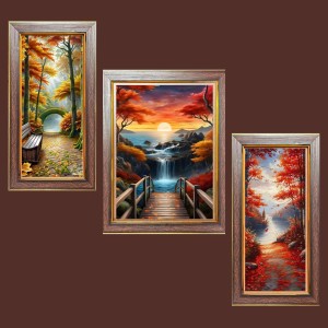 3-Pack The Canvas of the Earth Photo Frames - 2 Pieces 6x13 Inch & 1 Piece 10x13 Inch - Rustic Wall Art for Home & Office Decor - Botanical Wall Hanging for Living Room, Bedroom, or Workspace 3-Pack The Canvas of the Earth Photo Frames - 2 Pieces 6x13 Inch & 1 Piece 10x13 Inch - Rustic Wall Art for Home & Office Decor - Botanical Wall Hanging for Living Room, Bedroom, or Workspace