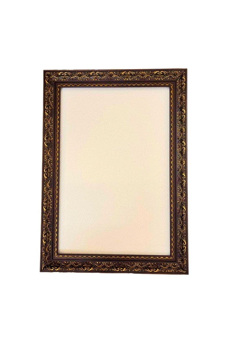 Classic Vintage Brown & Gold Decorative Photo Frame | Ornate Design Wall & Tabletop Picture Frame for Home Décor, Office & Gift Use (28inch/71 cm, 20inch/51.5cm)