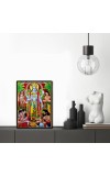 Satyanarayana Laminated Photo - 11x13 Inches, Divine Blessings for Home & Office and Temple Decoration