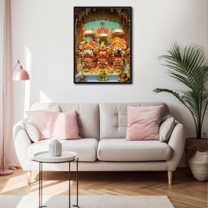 Sri Jagannath Laminated Photo - 11x13 Inches, Divine Blessings for Home & Office and Temple Decoration Sri Jagannath Laminated Photo - 11x13 Inches, Divine Blessings for Home & Office and Temple Decoration