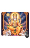 Customized Lord Vishwakarma Picture Sublimation Mouse Pad | 8 X 7.5 Inch | Smooth Cloth Surface | Non-Slip Rubber Base | Personalized Mousepad for Laptop & Desktop (F16998)