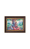 Lord Shiva and Sri Maa Parvati Digital Print Photo 6.7x8.7 inches - Vibrant Religious Wall Art for Home, Office and Temple Decor.