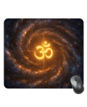 Customized Om Symbol Picture Sublimation Mouse Pad | 8 X 7.5 Inch | Smooth Cloth Surface | Non-Slip Rubber Base | Personalized Mousepad for Laptop & Desktop (F17031)