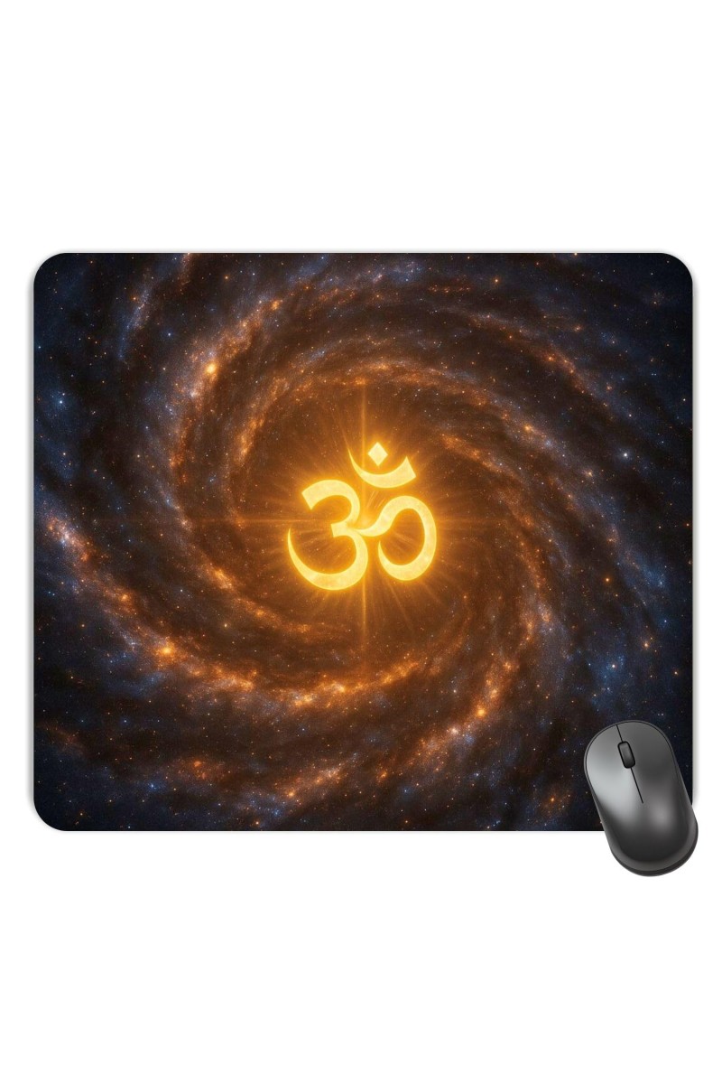 Customized Om Symbol Picture Sublimation Mouse Pad | 8 X 7.5 Inch | Smooth Cloth Surface | Non-Slip Rubber Base | Personalized Mousepad for Laptop & Desktop (F17031)