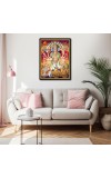 Krishna Virat Roop Avtar Mahabharat Laminated Photo - 5x7 Inches, Divine Blessings for Home & Office and Temple Decoration