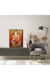 Durga with Shiva Laminated Photo - 5x7 Inches, Divine Blessings for Home & Office and Temple Decoration