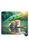 Customized Cute Cats Picture Sublimation Mouse Pad | 8 X 7.5 Inch | Smooth Cloth Surface | Non-Slip Rubber Base | Personalized Mousepad for Laptop & Desktop (F17049)