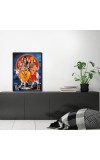 Shiva Family Laminated Photo - 5x7 Inches, Divine Blessings for Home & Office and Temple Decoration