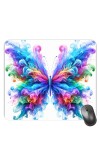 Customized Beautiful Butterfly Picture Sublimation Mouse Pad | 8 X 7.5 Inch | Smooth Cloth Surface | Non-Slip Rubber Base | Personalized Mousepad for Laptop & Desktop (F17154)